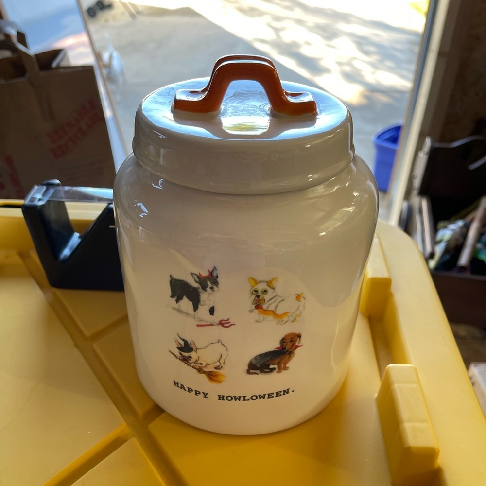 Dog treat Rae Dunn Cannister